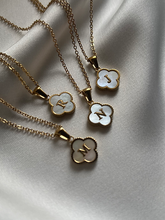 Load image into Gallery viewer, Clover Initial Necklace