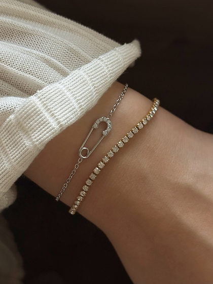 Safety Pin Bracelet