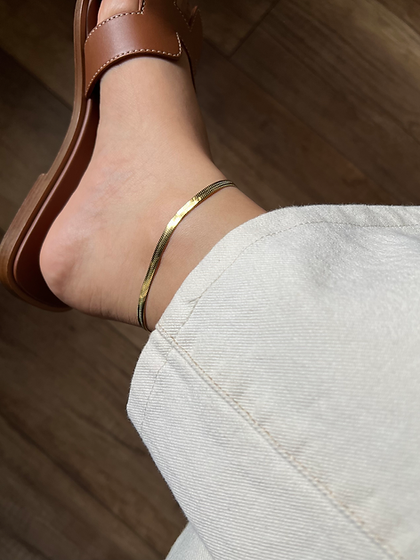 Herringbone Chain Anklet