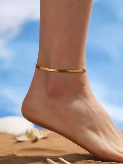 Herringbone Chain Anklet