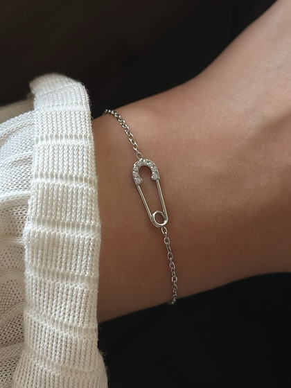 Safety Pin Bracelet