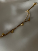 Load image into Gallery viewer, Double Layer Heart Anklet
