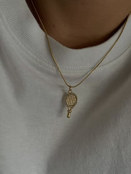 Tennis Charm Necklace