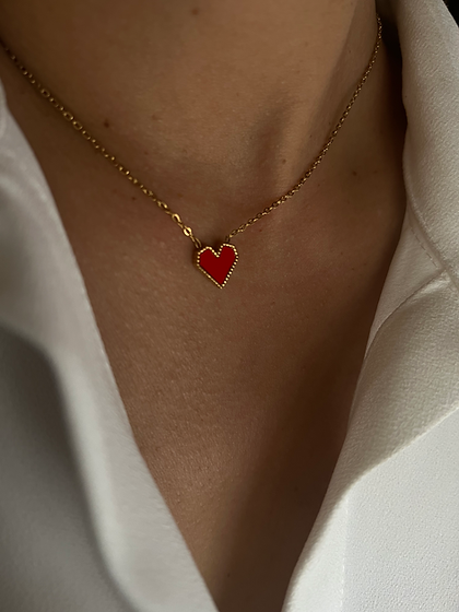 Red Heart Necklace