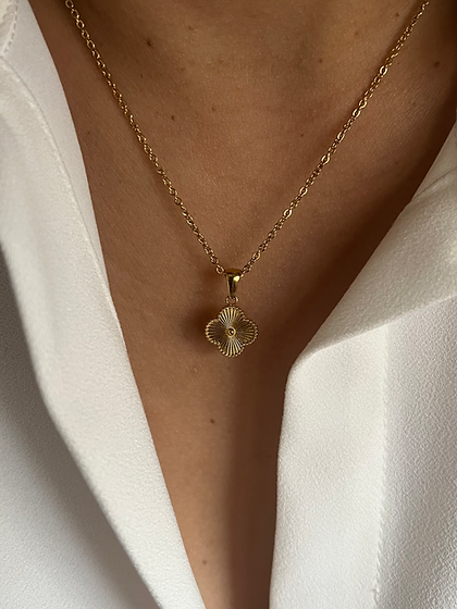 Clover Initial Necklace