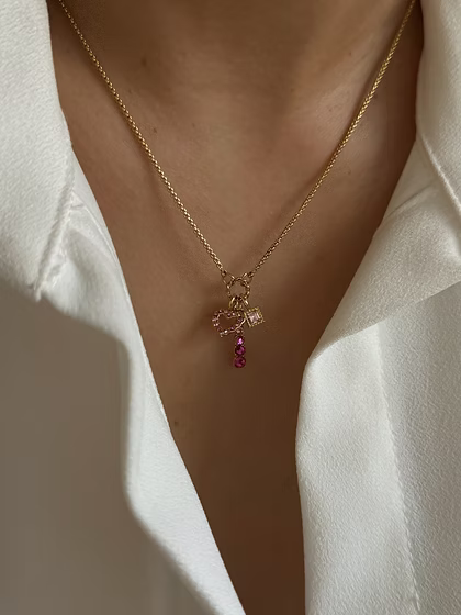 Rosa Charm Necklace
