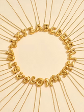 Load image into Gallery viewer, Bubble Letter Necklace
