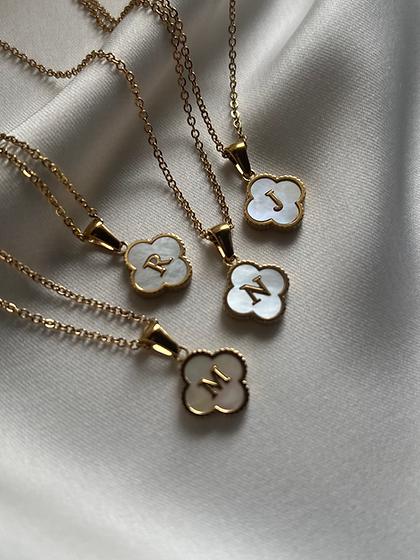 Clover Initial Necklace