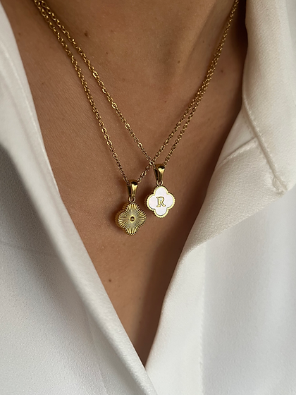 Clover Initial Necklace
