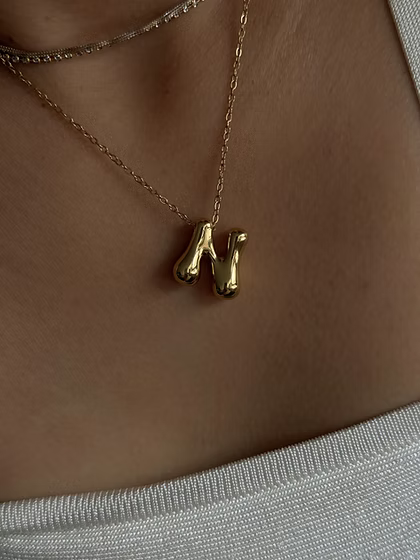 Bubble Letter Necklace