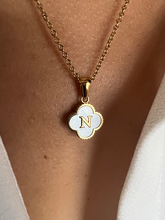 Load image into Gallery viewer, Clover Initial Necklace
