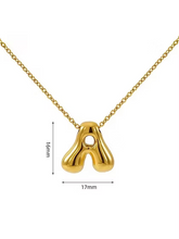Load image into Gallery viewer, Bubble Letter Necklace
