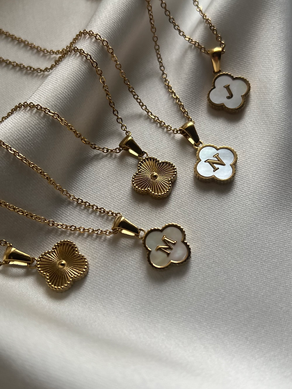 Clover Initial Necklace
