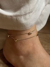 Load image into Gallery viewer, Double Layer Heart Anklet
