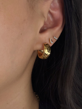 Load image into Gallery viewer, Hammered Hoops (SS)
