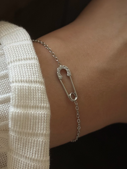 Safety Pin Bracelet